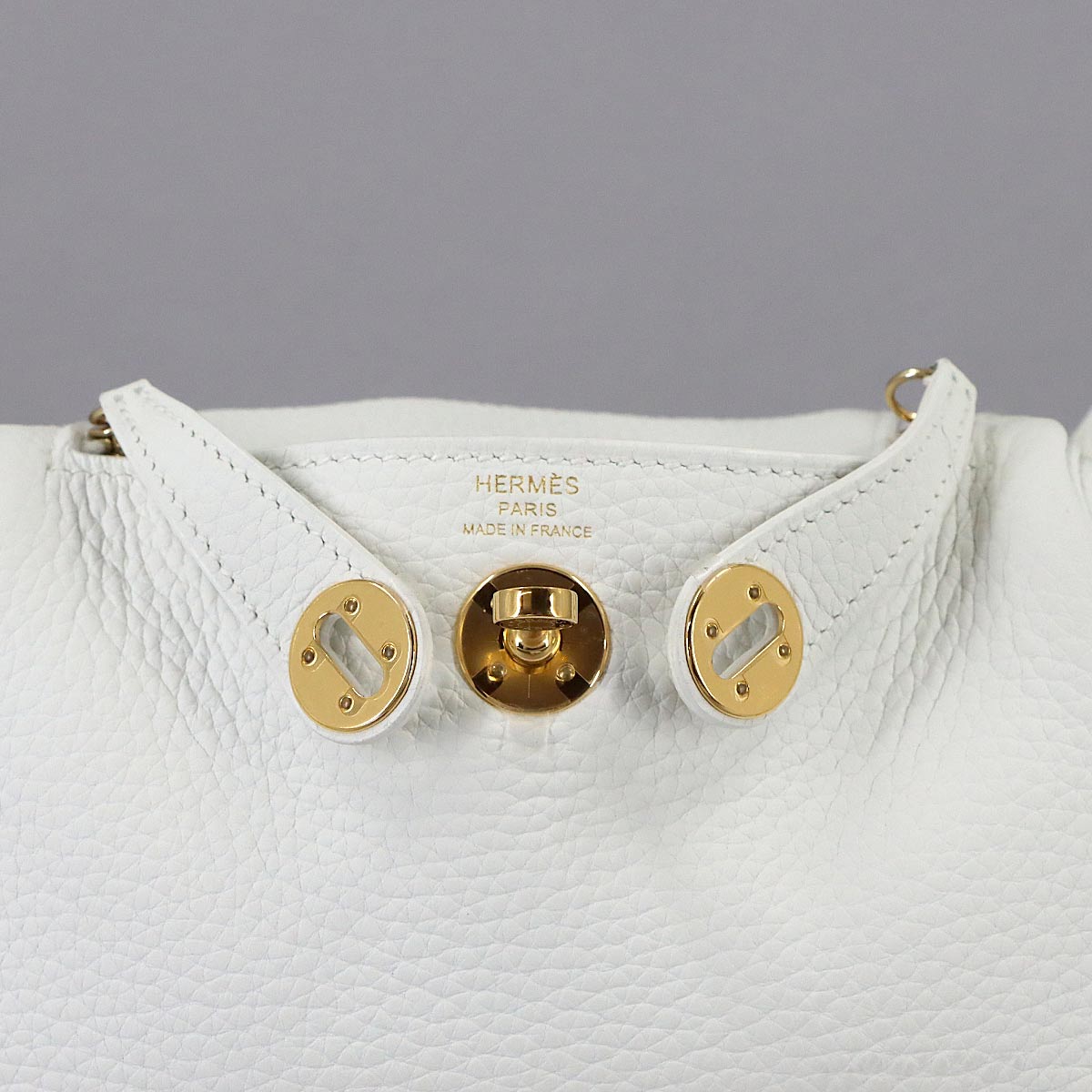 Lindy Mini Hand Shoulder Bag Taurillon Clemence New White Purse