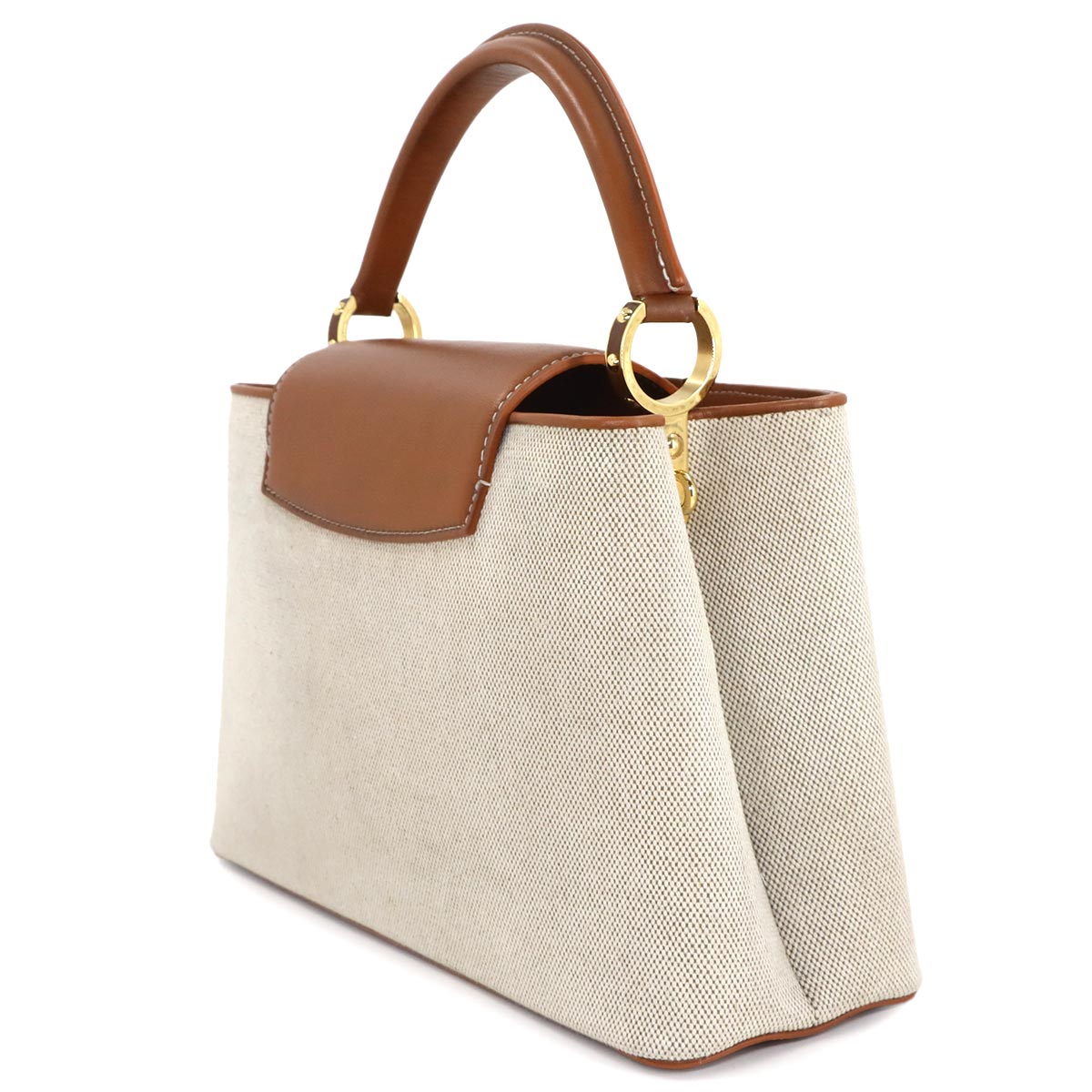 Capucines MM Hand Shoulder Bag Canvas Leather M59969