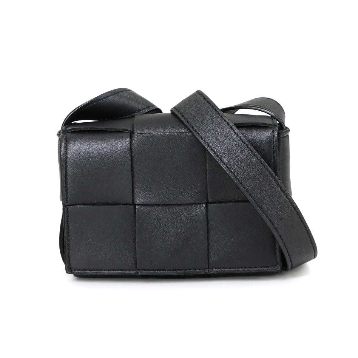 Intrecciato Candy Cassette Shoulder Bag Leather
