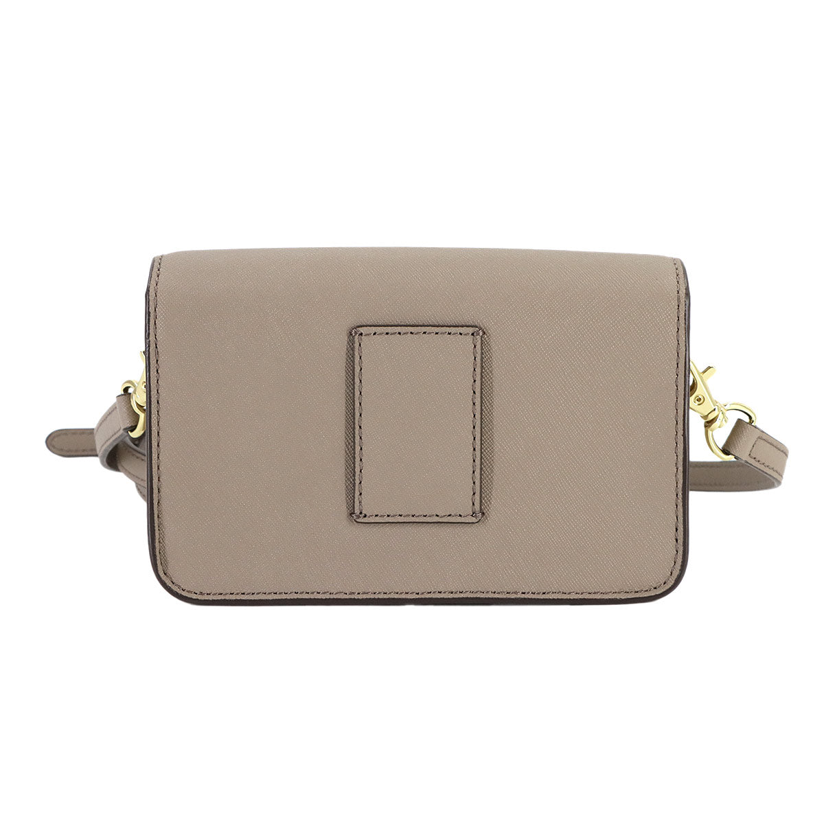 Mini Shoulder Bag Leather Greige Purse