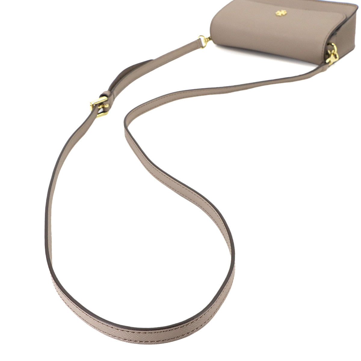 Mini Shoulder Bag Leather Greige Purse