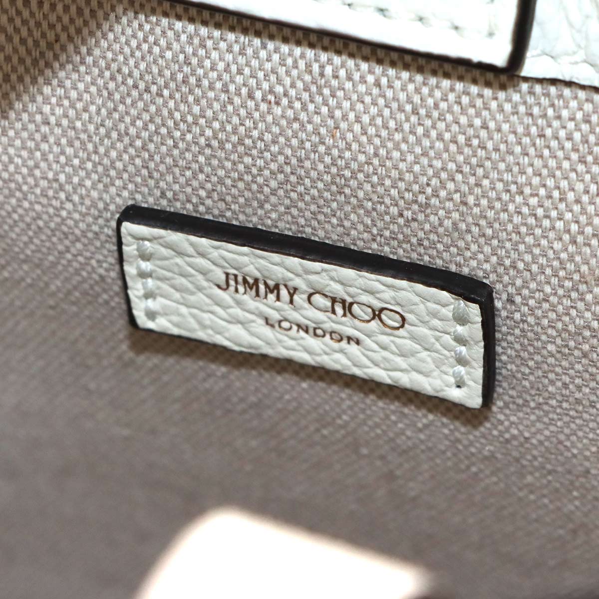 Mini 2way Tote Shoulder Bag Leather White Purse