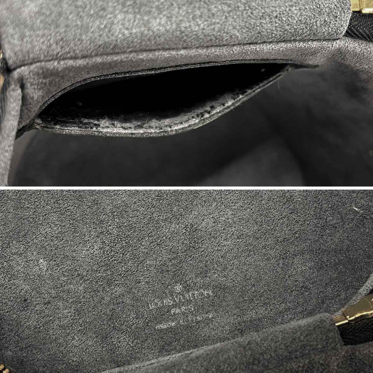 Epi Cannes Hand Bag Leather Noir Black M48032 Purse