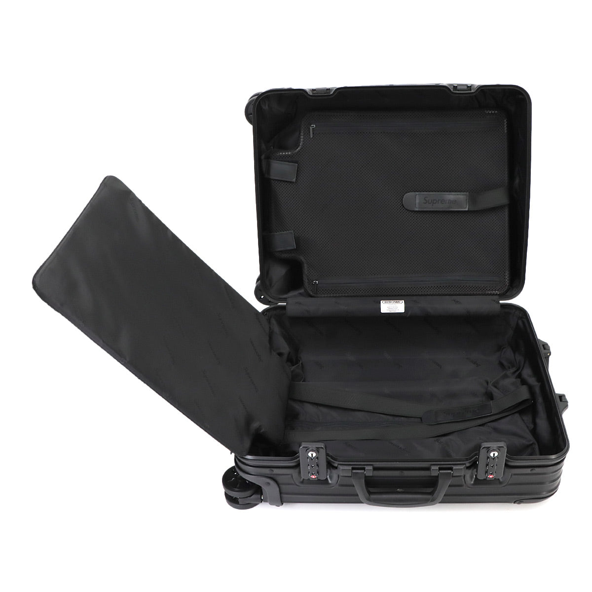 Supreme Topas Multiwheel 45L Luggage Aluminum alloy Black