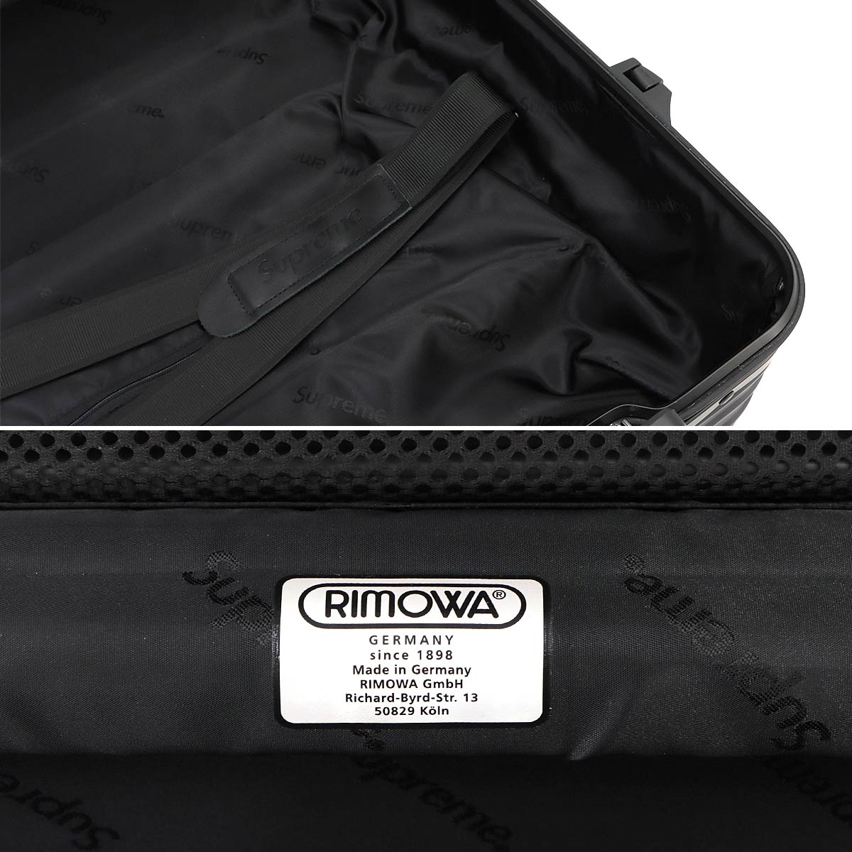 Supreme Topas Multiwheel 45L Luggage Aluminum alloy Black