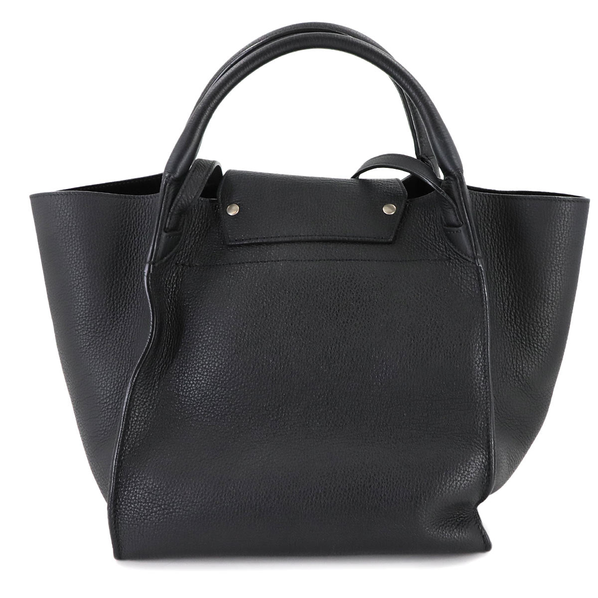 Big Bag Small With Longstrap Hand Shoulder Bag Leather Black