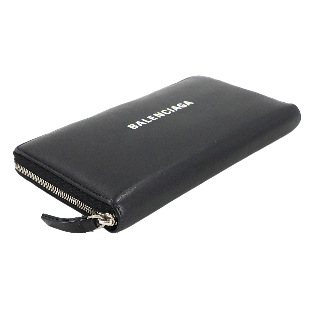 Everyday Zipped Around Long Wallet Leather Black 551935