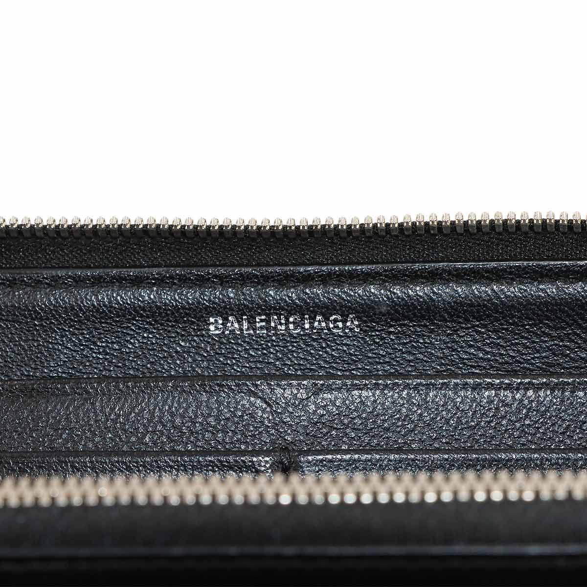 Everyday Zipped Around Long Wallet Leather Black 551935