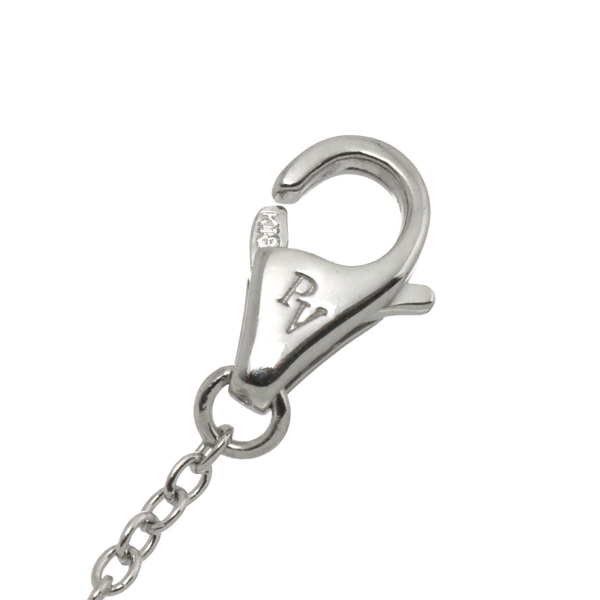 Cross motif Diamond 0.40ct/0.10ct Necklace 18K WG 750