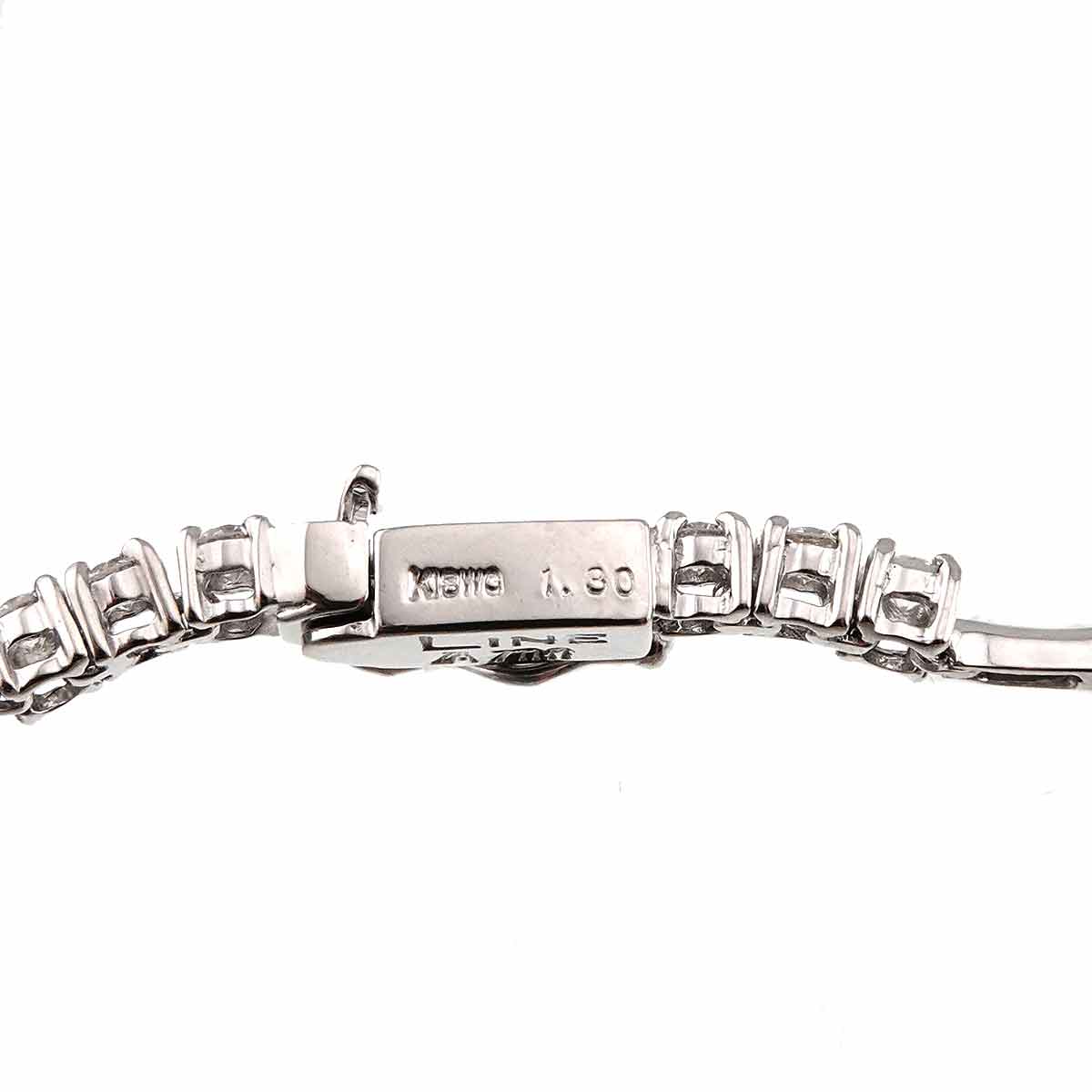 Diamond 1.30ct Bracelet 18K White Gold 750