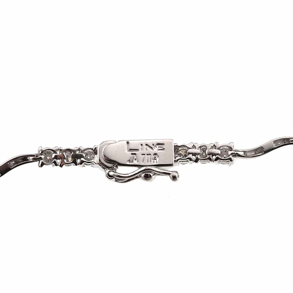 Diamond 1.30ct Bracelet 18K White Gold 750