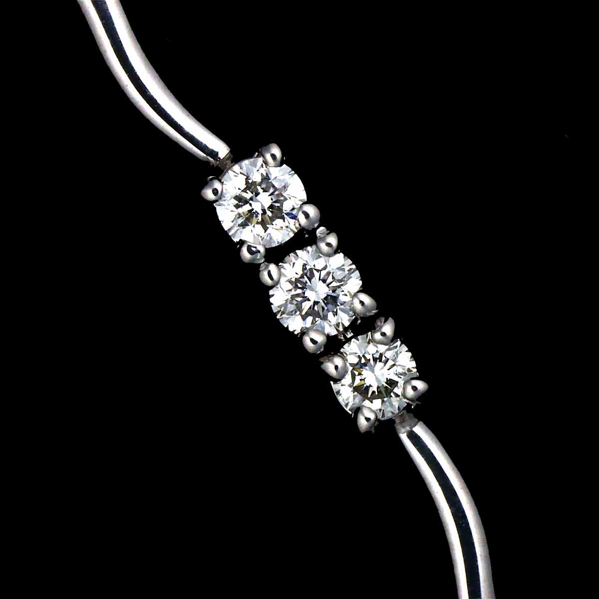 Diamond 1.30ct Bracelet 18K White Gold 750