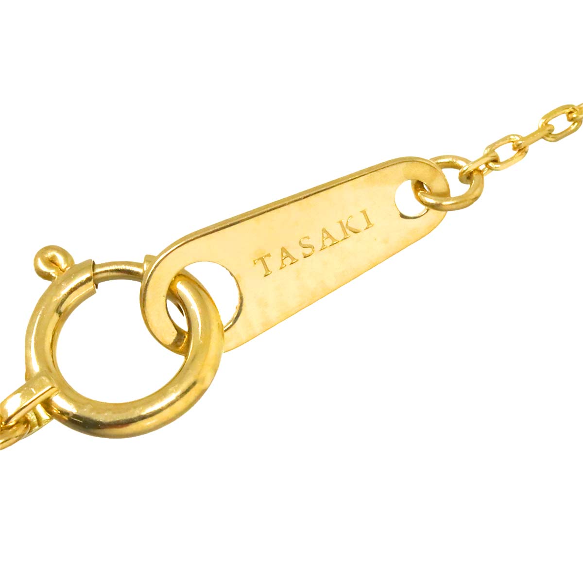 Diamond 0.04ct Necklace K18 YG 750