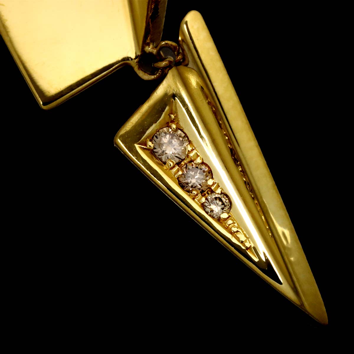 Diamond 0.04ct Necklace K18 YG 750