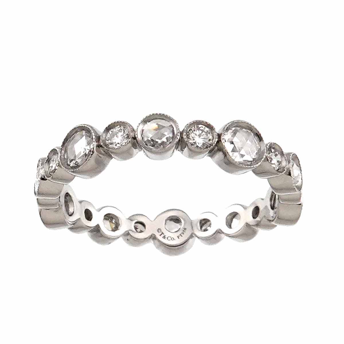 Diamond Ring Pt Size7.25-7.5(US)