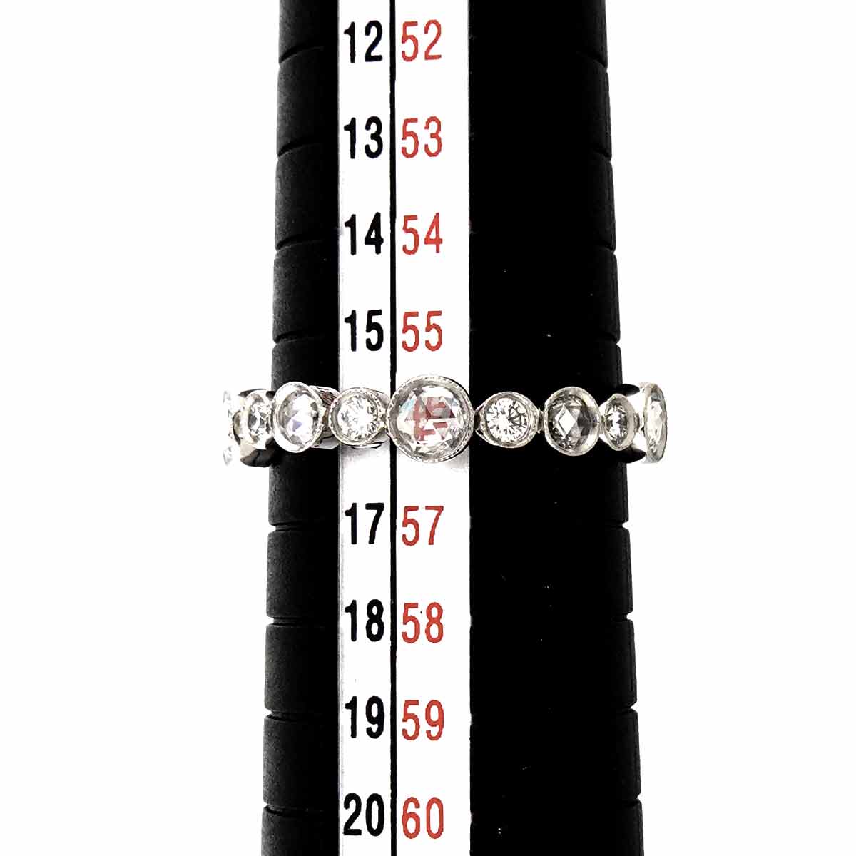 Diamond Ring Pt Size7.25-7.5(US)