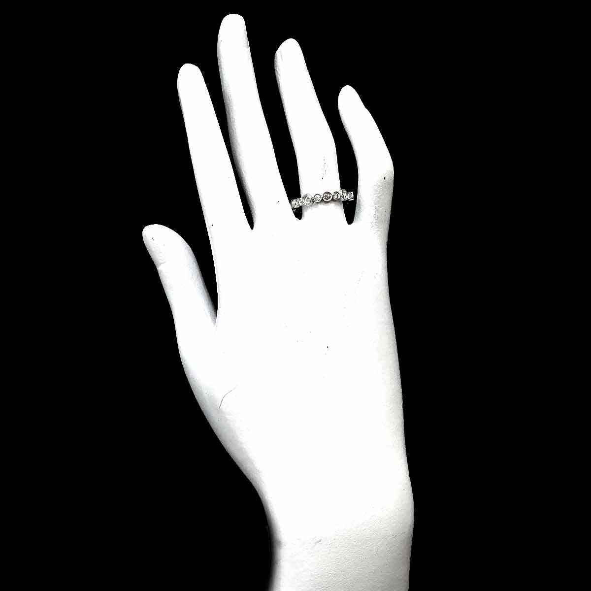 Diamond Ring Pt Size7.25-7.5(US)