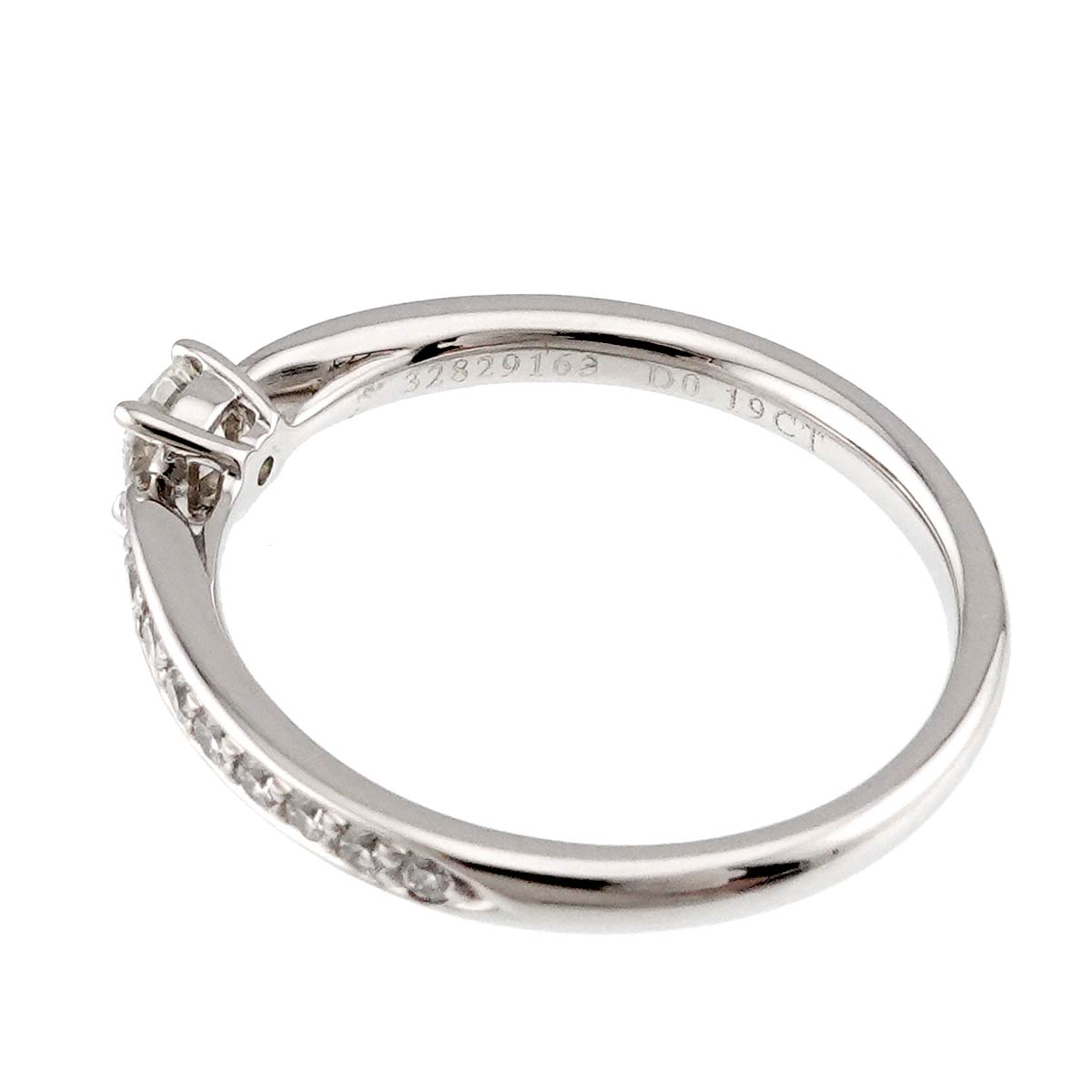 Harmony Diamond 0.19ct Ring Pt Size5.25-5.5(US)