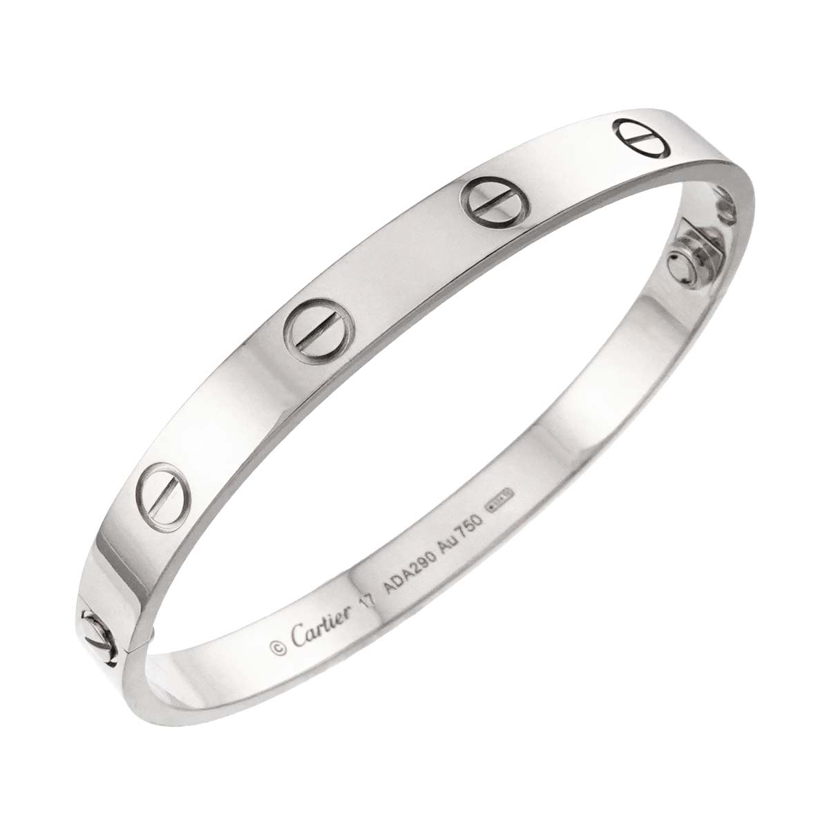 Love Bracelet Bangle 18K WG 750 Size17