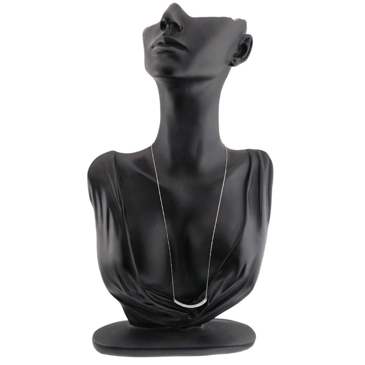 Diamond 0.50ct Necklace 18K WG White Gold 750