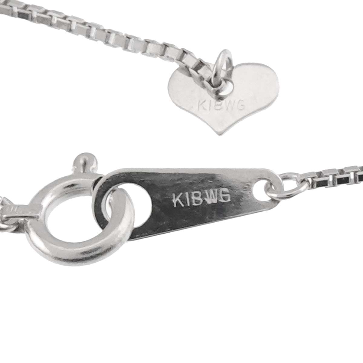 Ruby 0.48ct Diamond 0.25ct Necklace 18K 18K White Gold 750