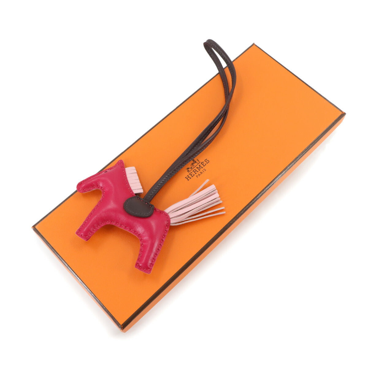 Rodeo PM Bag Charm Agneau Milo Framboise Rose sakura