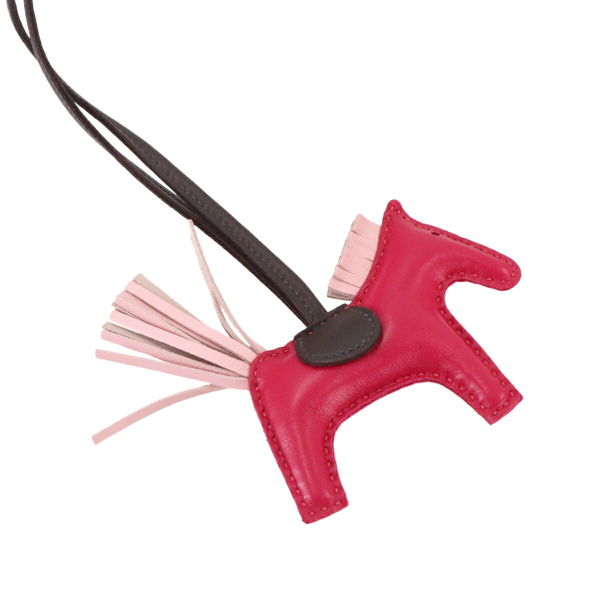 Rodeo PM Bag Charm Agneau Milo Framboise Rose sakura