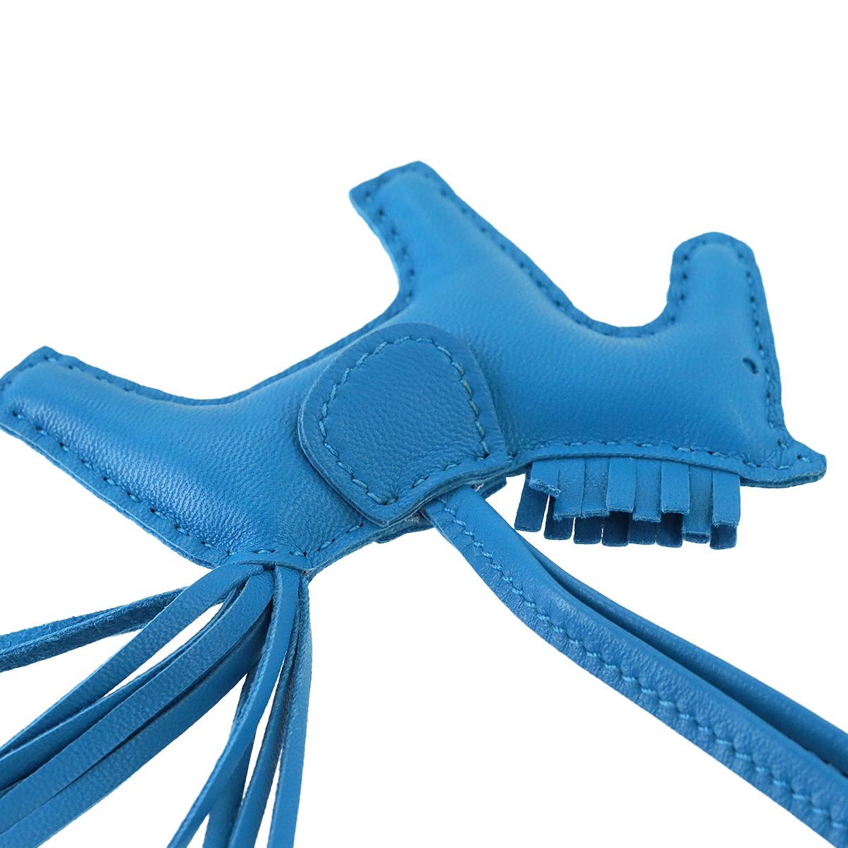 Rodeo PM Bag Charm Agneau Milo Blue zanzibar