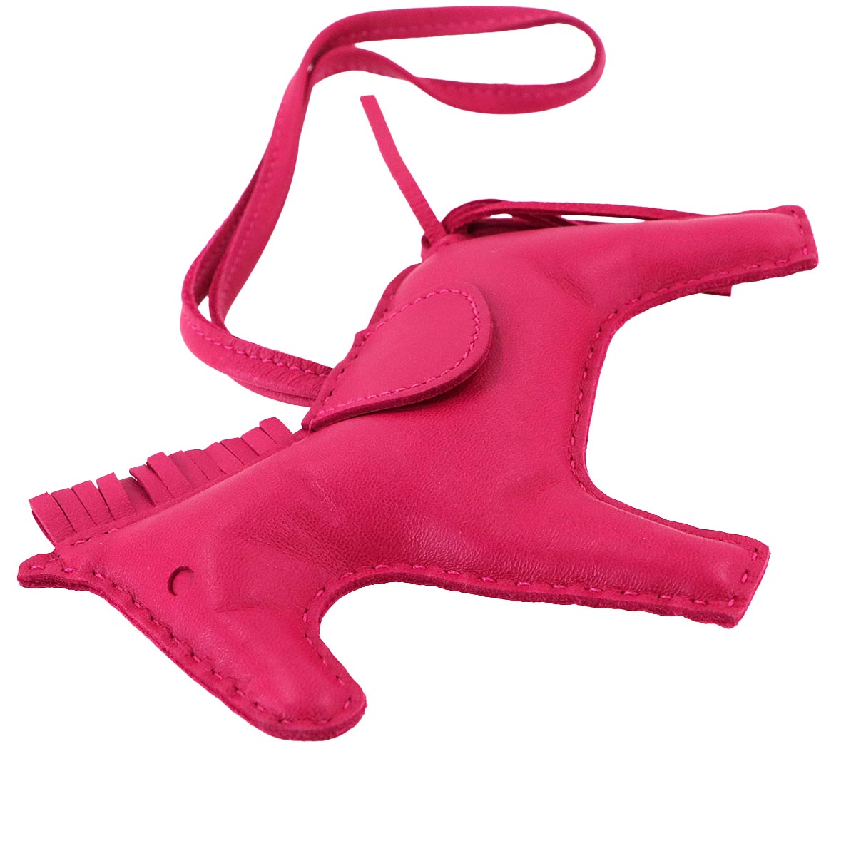 Rodeo MM Bag Charm Agneau Milo Rose Mexicoe