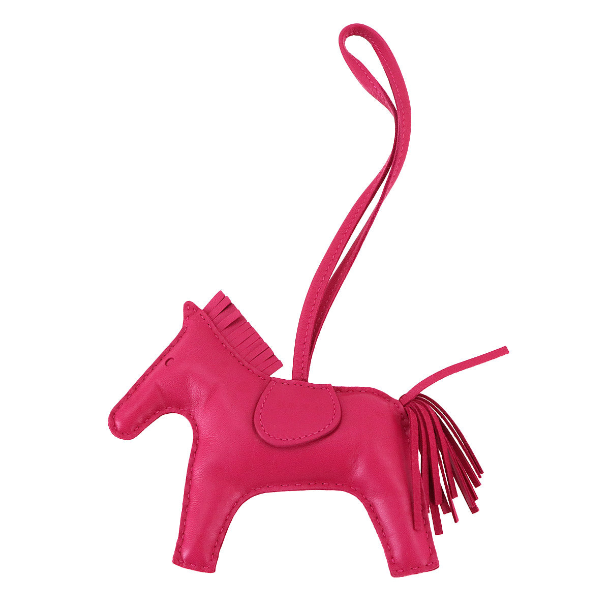 Rodeo MM Bag Charm Agneau Milo Rose Mexicoe