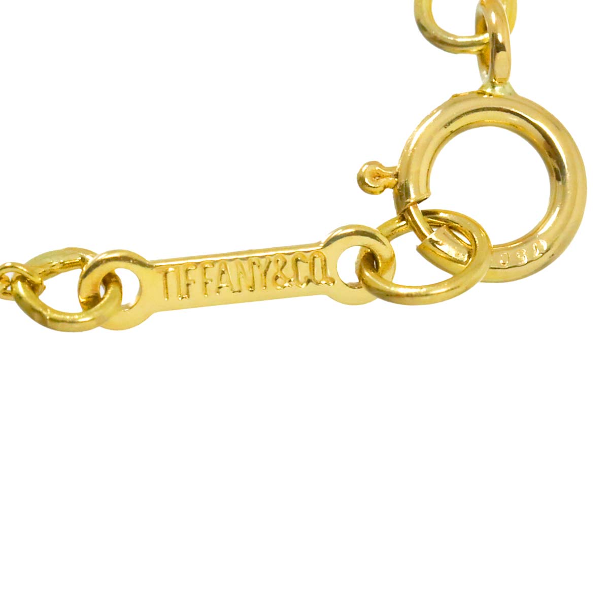 Bean Diamond Necklace 18K Yellow Gold 750