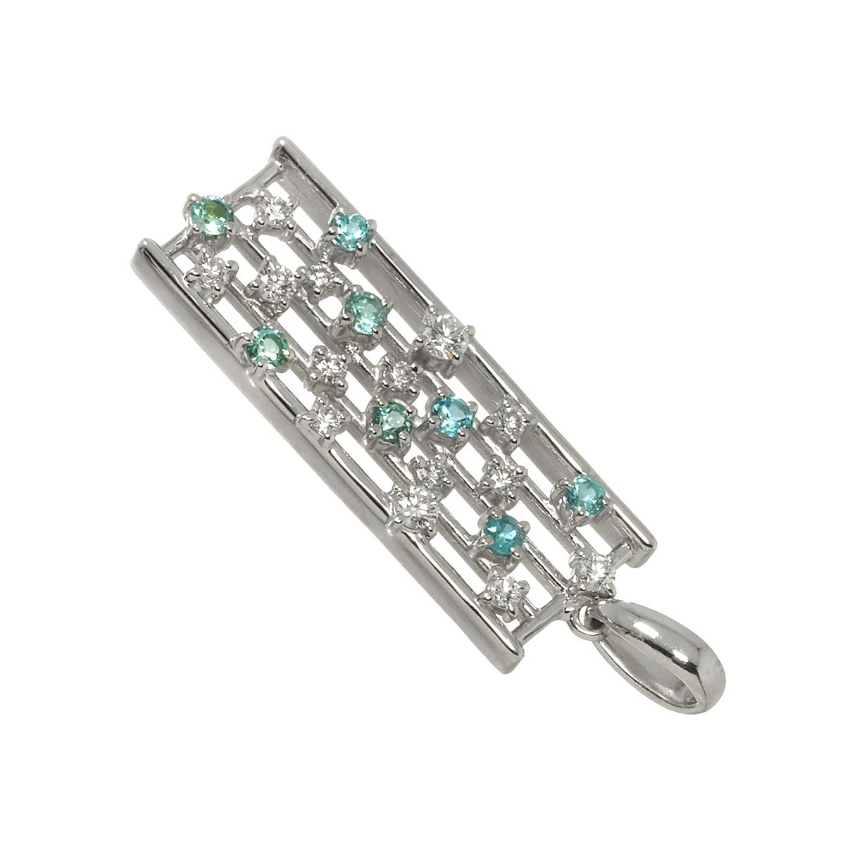 Tourmaline  Pendant Top 18K WG 750