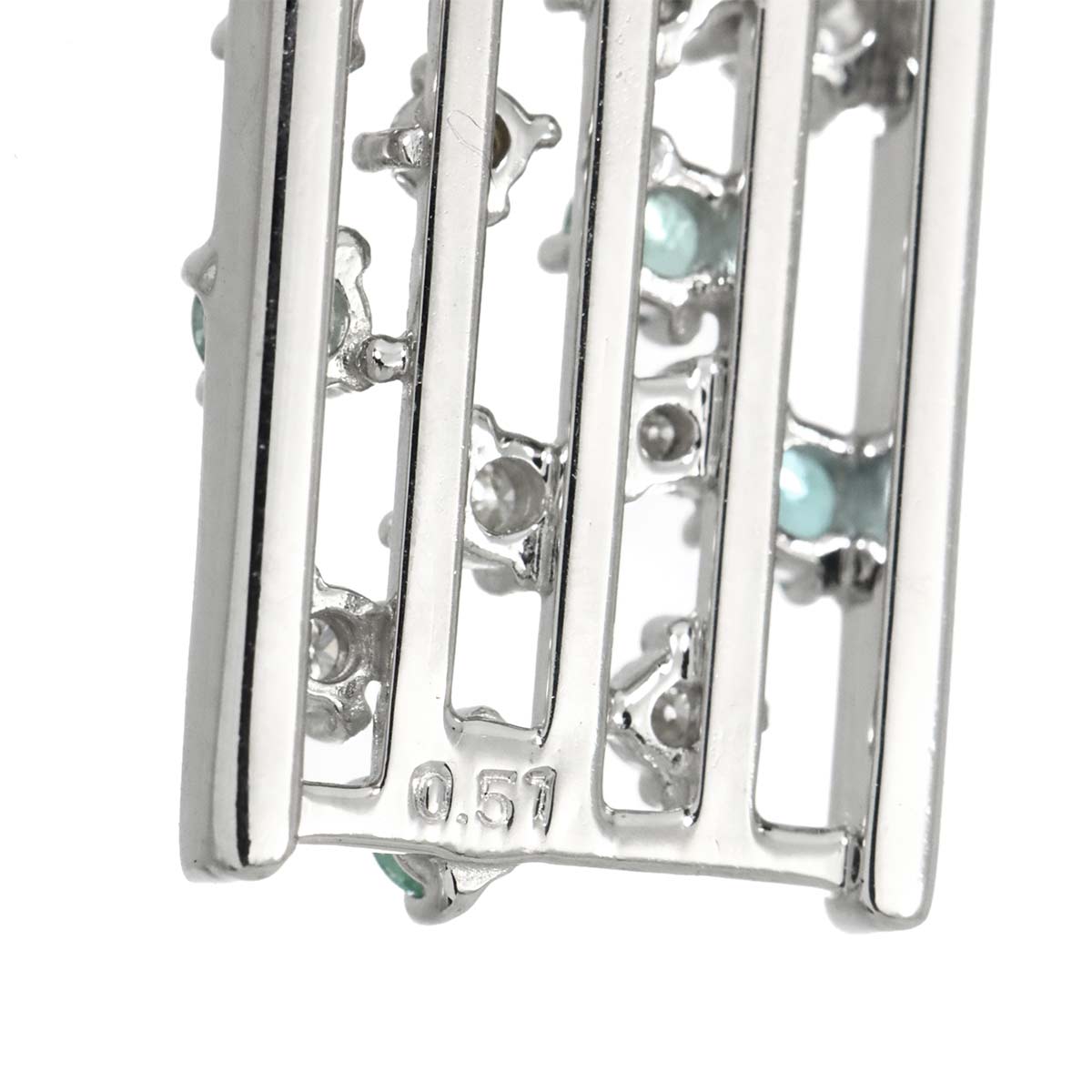 Tourmaline  Pendant Top 18K WG 750