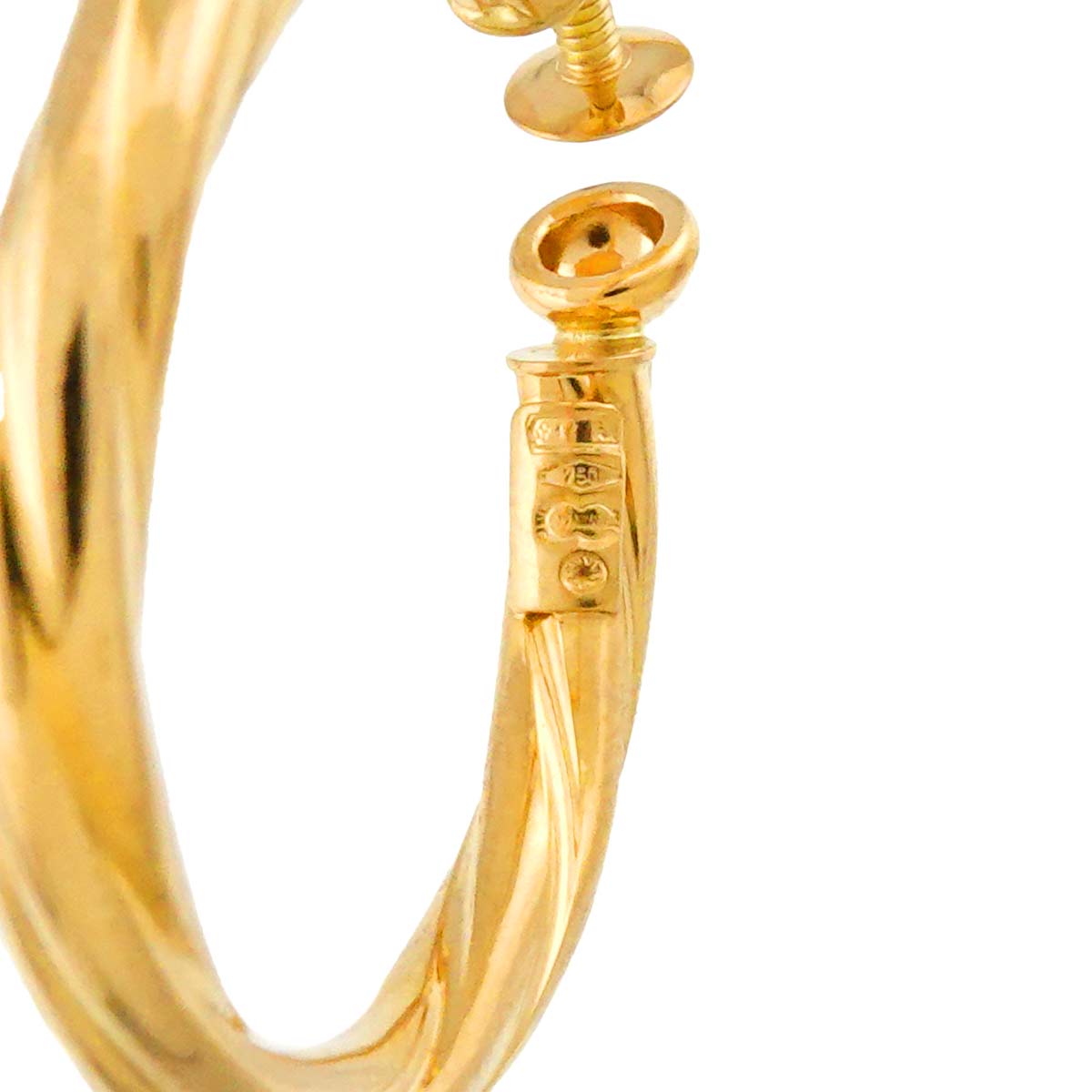 Foop Earrings 18K Yellow Gold 750