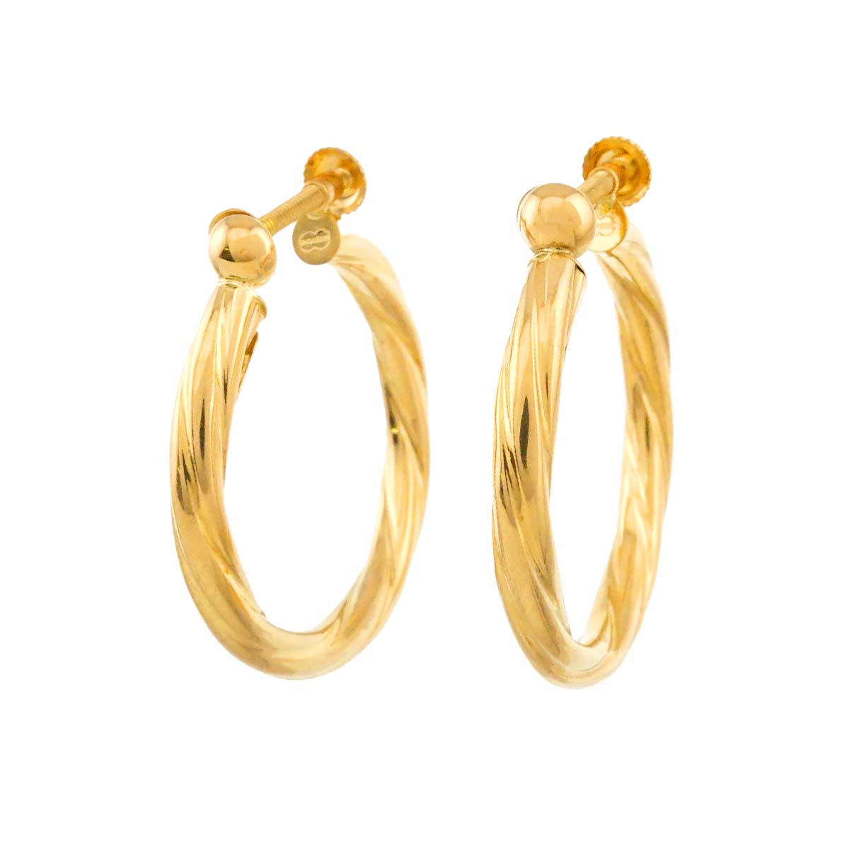 Foop Earrings 18K Yellow Gold 750