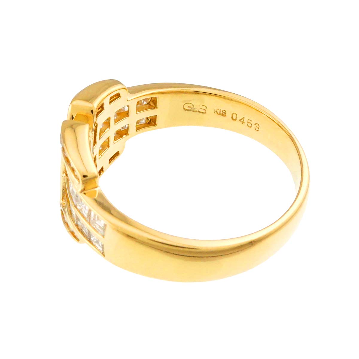 Diamond 1.57ct Ring 18K YG 750 size8.75(US)