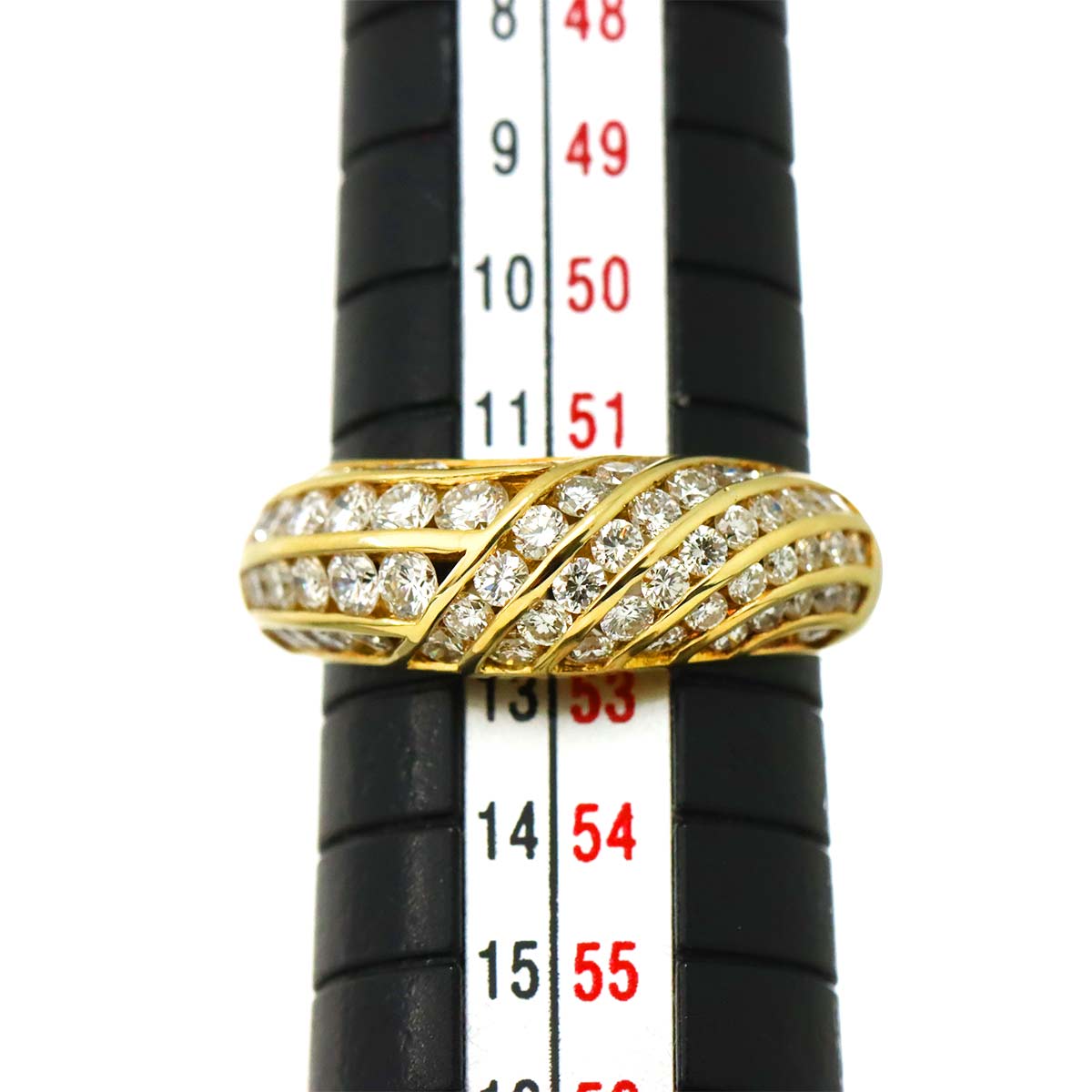 Diamond 1.43ct Ring 18K YG 750 size 6(US)