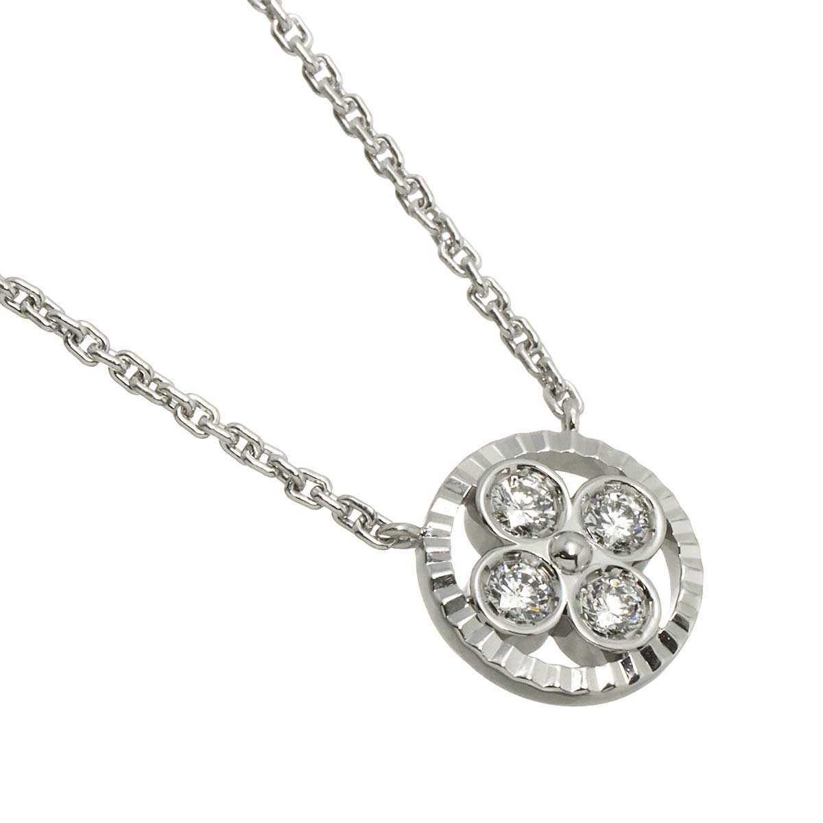 Pendentif Diamond Necklace 18K WG 750