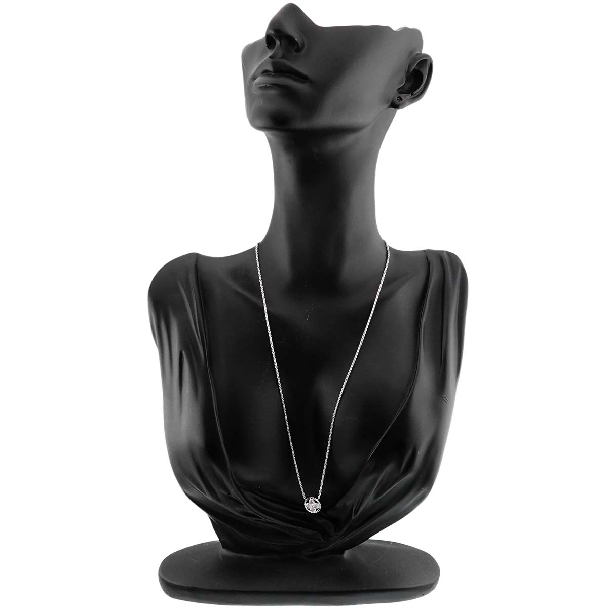 Pendentif Diamond Necklace 18K WG 750