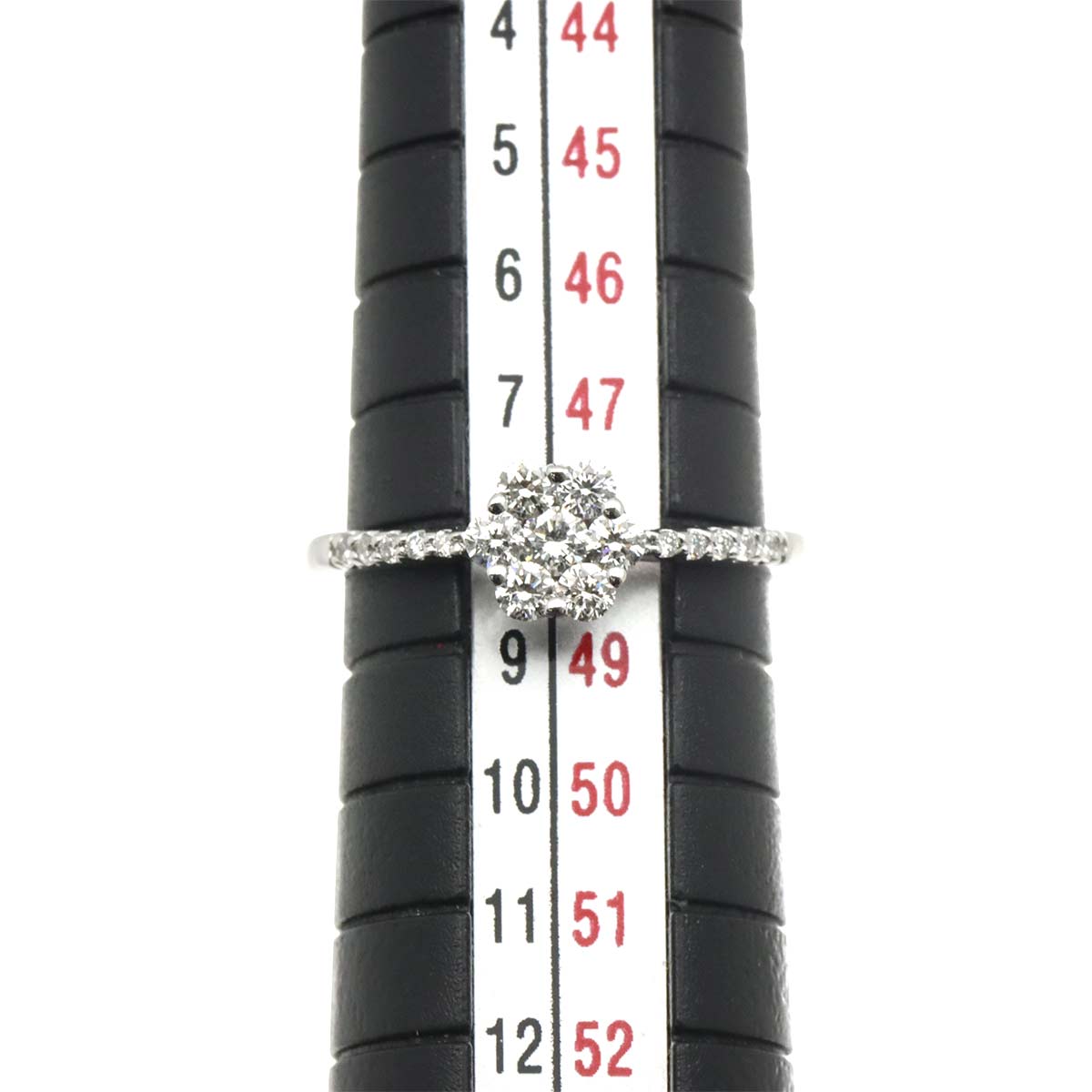 Diamond 0.32ct Ring 18K WG 750 Size4.5(US)