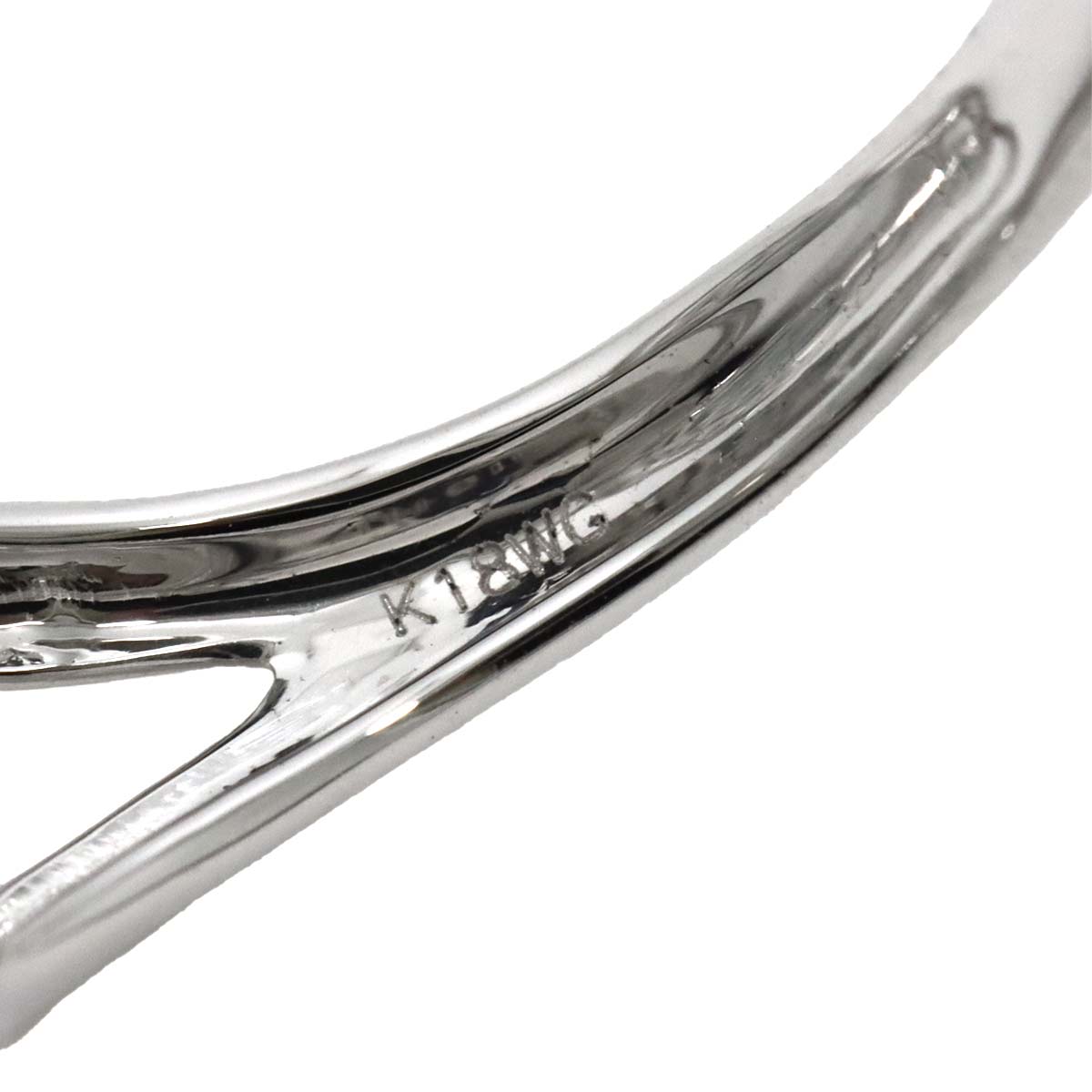 Diamond 2.00ct Ring 18K K18 WG White Gold size6(US)