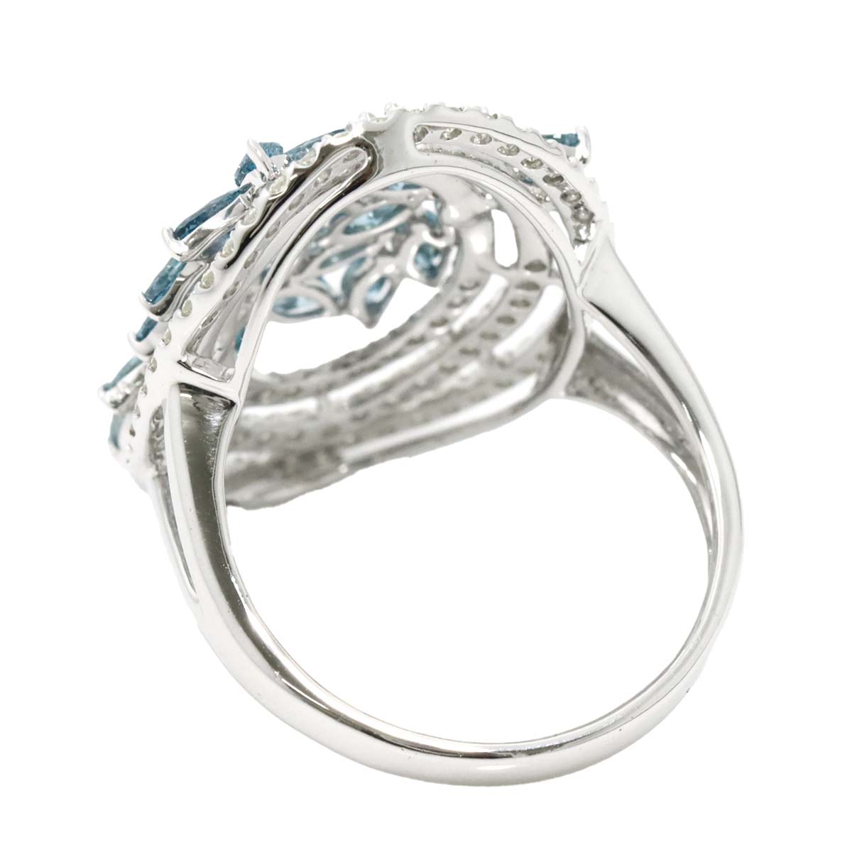 Diamond 2.00ct Ring 18K K18 WG White Gold size6(US)