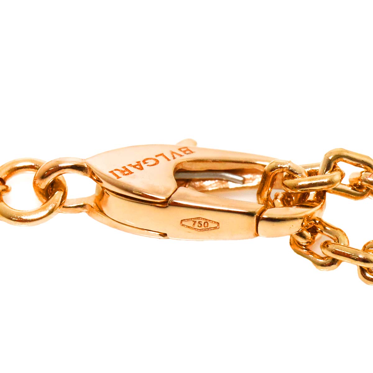 Serpenti Viper Full Pave Diamond Necklace 18K Pink Gold 750