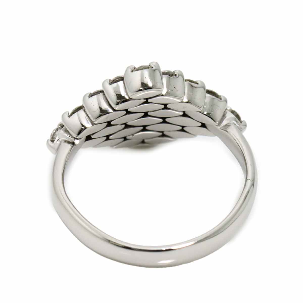 Diamond Ring 18K WG 750 Size5-5.25(US)