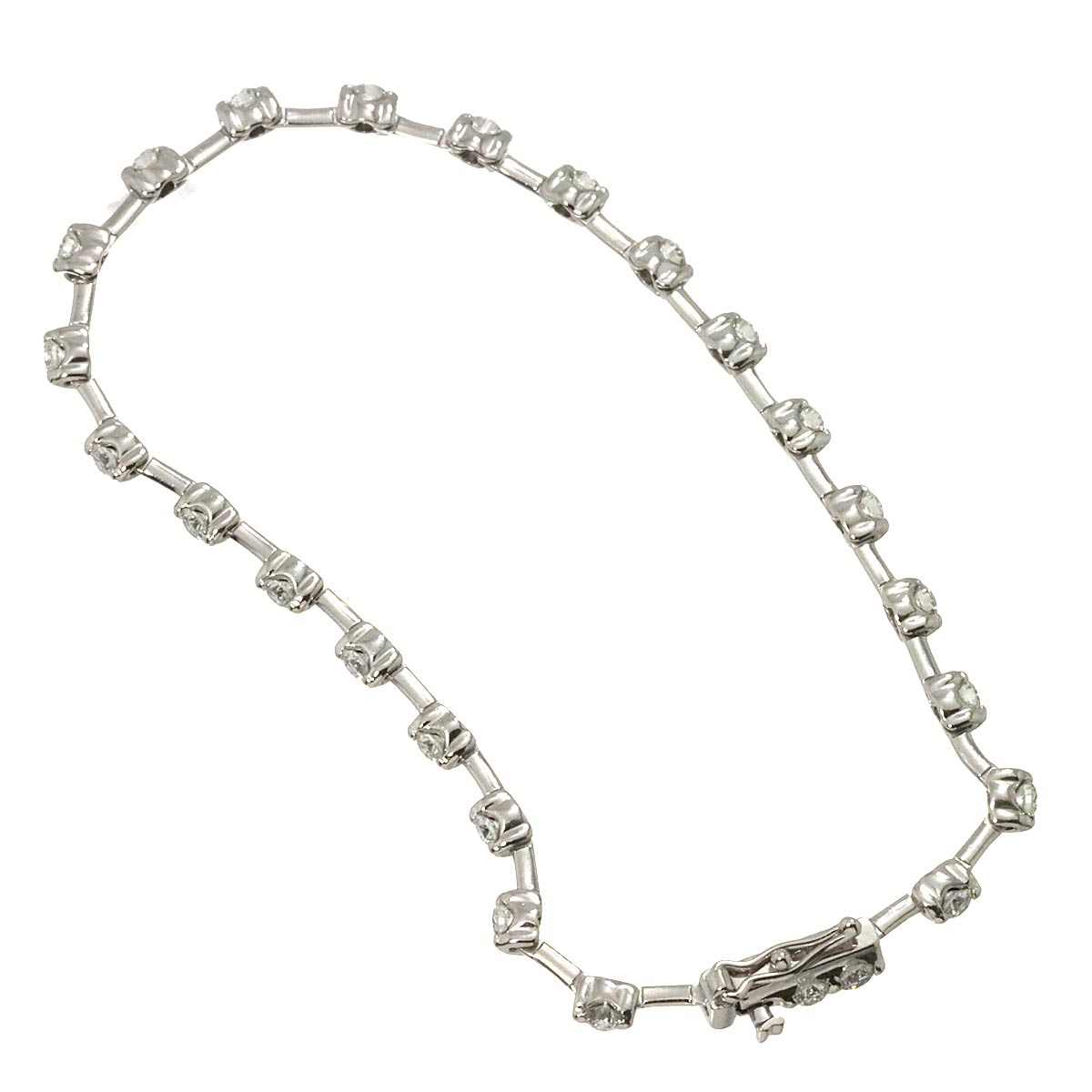 Diamond 1.25ct Bracelet 18K White Gold 750