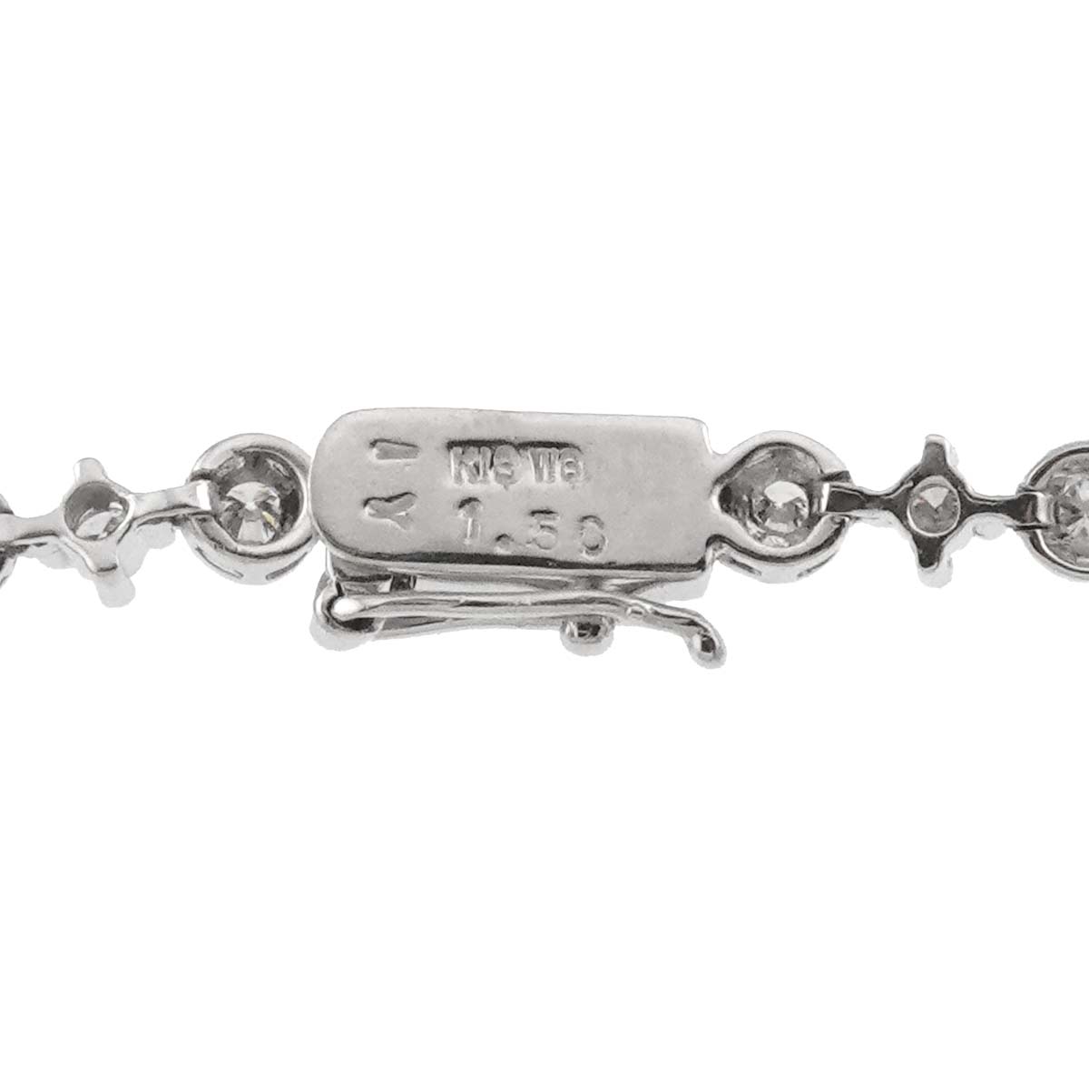 LINE Diamond 1.50ct Bracelet 18K White Gold 750