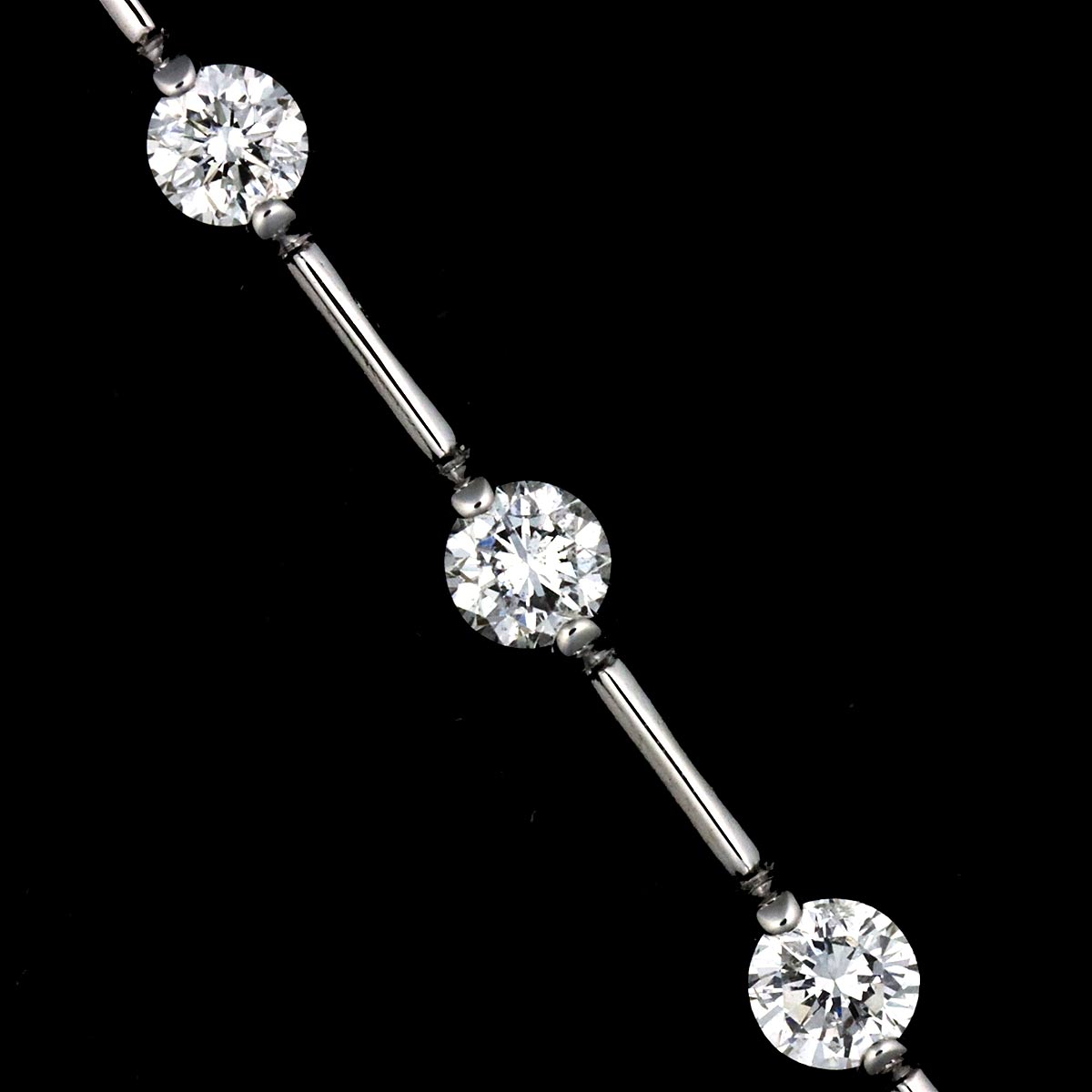 Diamond 1.25ct Bracelet 18K White Gold 750
