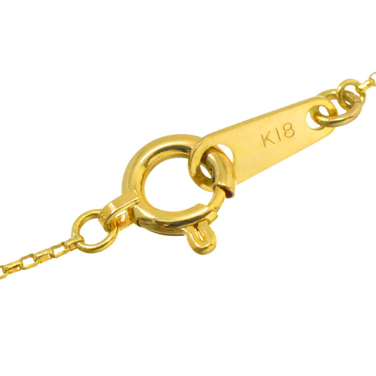 Diamond Necklace 18K Yellow Gold 750