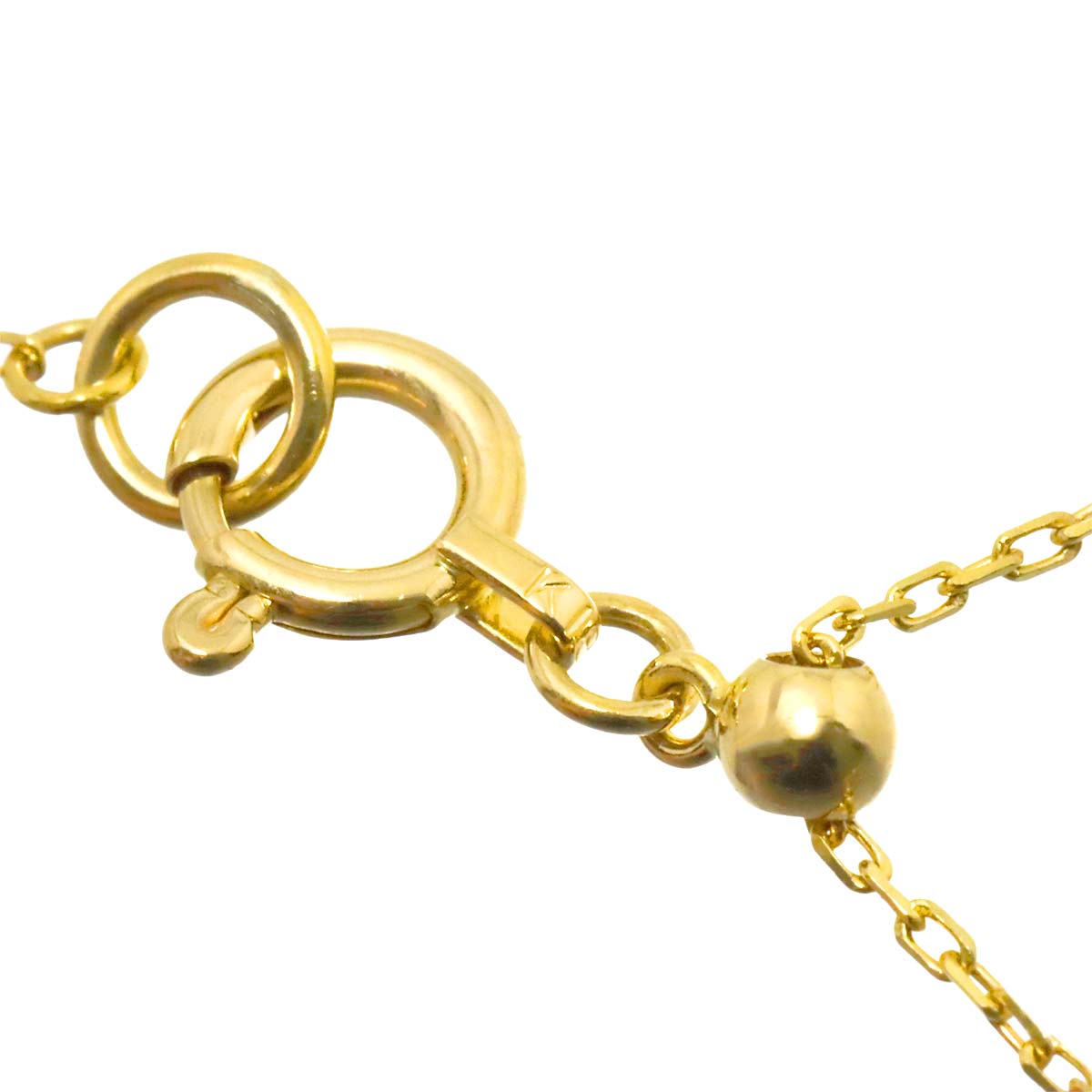 Diamond 0.20ct Necklace 18K YG Yellow Gold 750