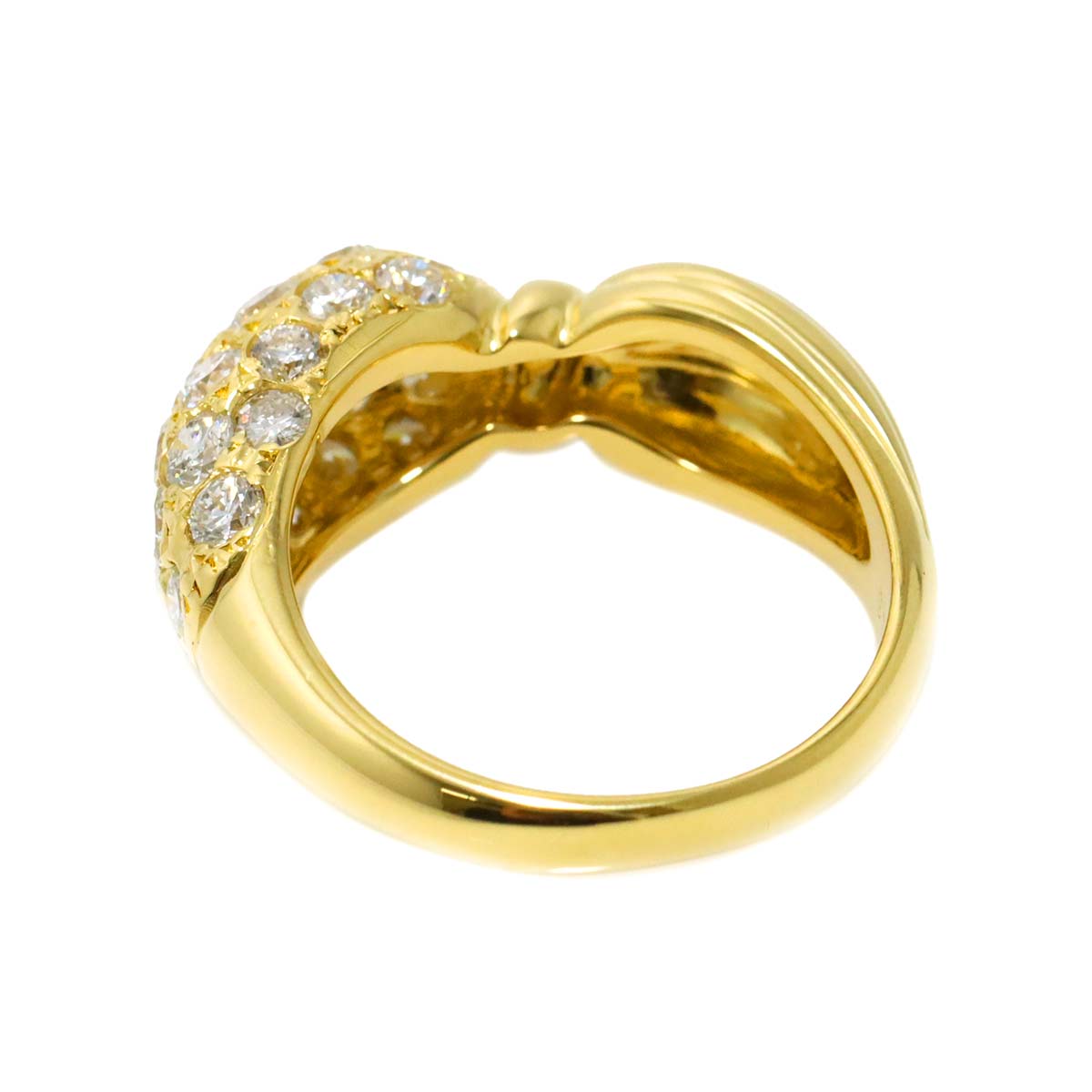 Diamond 1.56ct Ring 18K YG Yellow Gold 750 5.75-6(US)